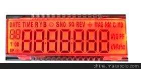 【带红色背光的LCD液晶屏】价格,厂家,图片,LCD系列产品,深圳市晶润微电子-